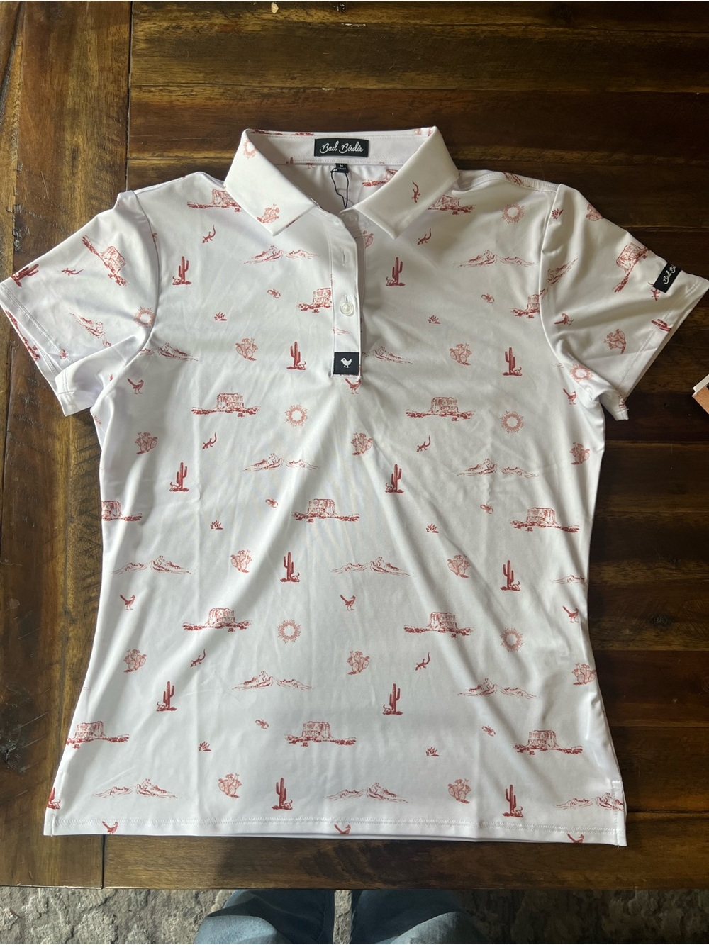 NWT Bad Birdie “Arizona” Core Polo